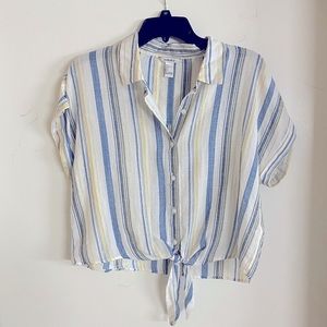Loose Fit Casual Striped Shirt, size L